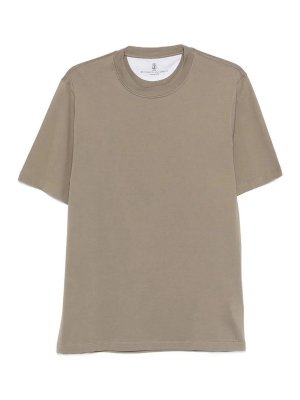 BRUNELLO CUCINELLI: Tシャツ - Tシャツ - ライトブラウン