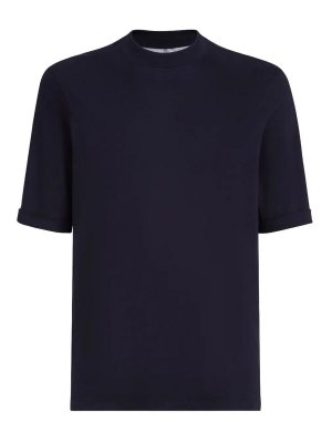 BRUNELLO CUCINELLI: Tシャツ - Tシャツ - ダークブルー