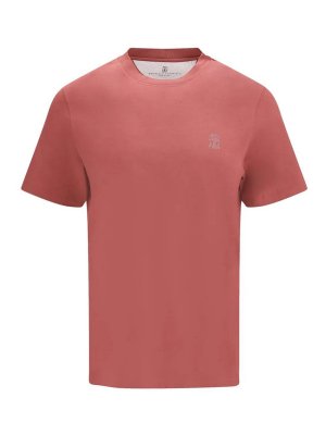 BRUNELLO CUCINELLI: Tシャツ - Tシャツ - 赤