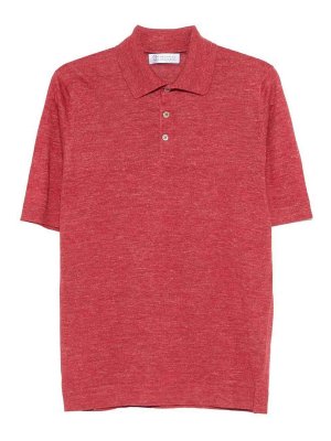 BRUNELLO CUCINELLI: ポロシャツ - ポロシャツ - 赤
