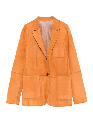 DESA 1972: leather jacket - Reversible Leather Blazer