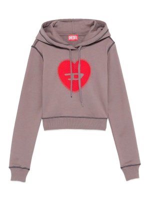 DIESEL: crew necks - F-Slimmy-Hood-S5 Hooded Sweater