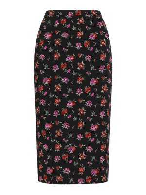 DOLCE & GABBANA: Knielange und Midi Röcke - Midirock - Schwarz