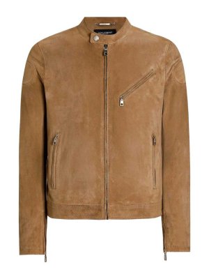 DOLCE & GABBANA: leather jacket - Leather Jacket