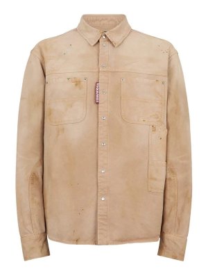 DSQUARED2: Chemises - Chemise - Beige