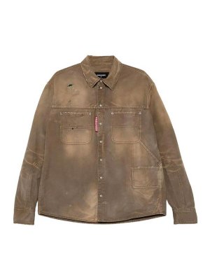 DSQUARED2: camicie - Camicia da carpentiere