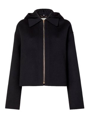 FENDI: knee length coats - Ff Double Wool Blouson