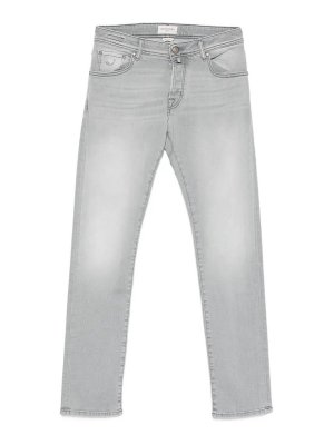 JACOB COHEN: Straight Leg Jeans - Straight Leg Jeans - Hellgrau