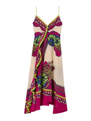 LA DOUBLEJ: Knielange Kleider - Knielanges Kleid - Bunt