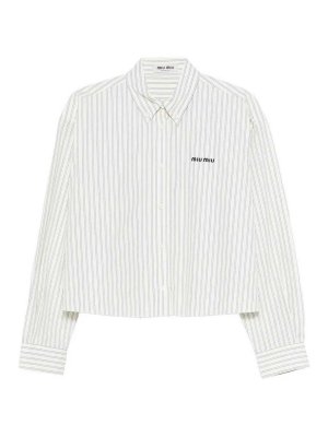 MIU MIU: shirts - Striped Shirt