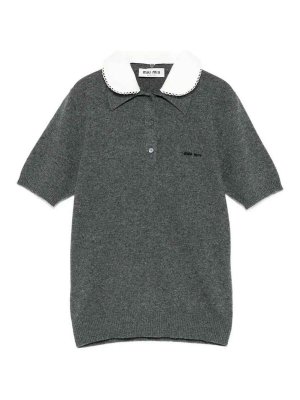 MIU MIU: polo shirts - Polo Neck Sweater