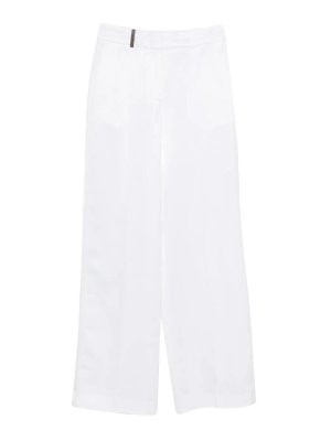 PESERICO: Pantalons casual - Pantalons Décontractés - Blanc