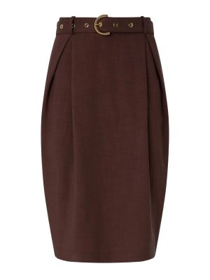 Pinko: Knielange und Midi Röcke - Midirock - Braun