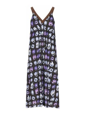 PRADA: knee length dresses - V-Neck Dress