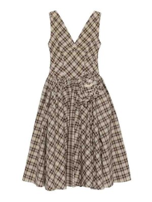PRADA: knee length dresses - Popeline Dress