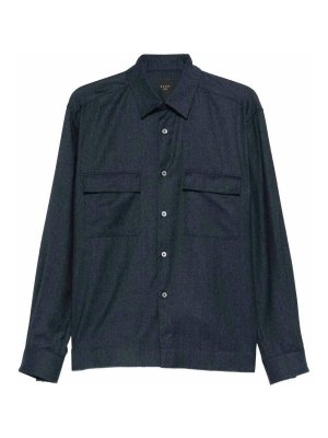 XACUS: shirts - Wool Overshirt