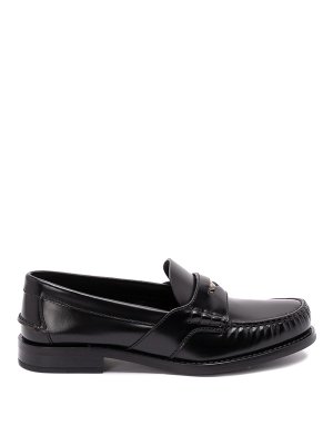 PRADA: Loafers & Slippers - Brushed Leather Loafers
