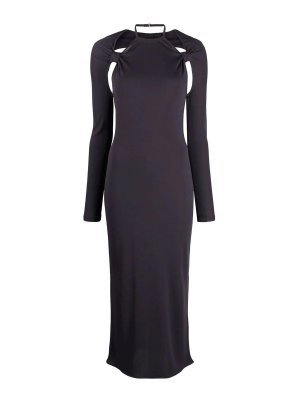 JACQUEMUS: Knielange Kleider - Knielanges Kleid - Blau