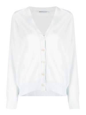 JIL SANDER: cardigan - Cardigan con scollo a V