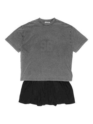 Acne Studios: t-shirt - Vestito T-shirt a strati