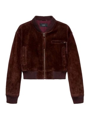 ARMA: leather jacket - Elettra Gritty Suede Jacket