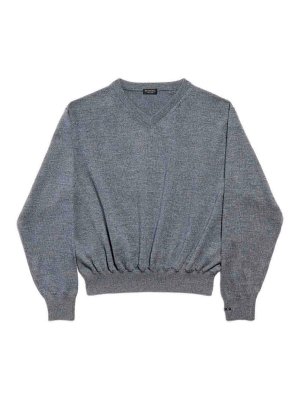 BALENCIAGA: crew necks - V-Neck Sweater