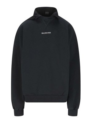 BALENCIAGA: Sudaderas y suéteres - Sudadera - Negro