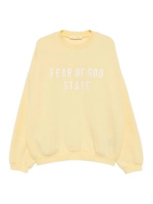 FEAR OF GOD: Strickpullover mit Rundhalsausschnitt - Rundhalspullover - Gelb