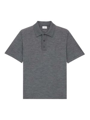 SAINT LAURENT: polo shirts - Cassandre Polo Shirt
