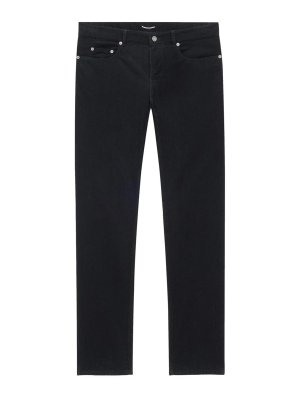 SAINT LAURENT: straight leg jeans - Low-Rise Relaxed Slim Jeans