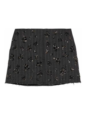JONATHAN SIMKHAI: mini skirts - Blaire Embellished Mini Skirt