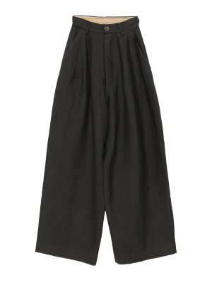 UMA WANG: カジュアルトラウザー - カジュアルパンツ - グレー