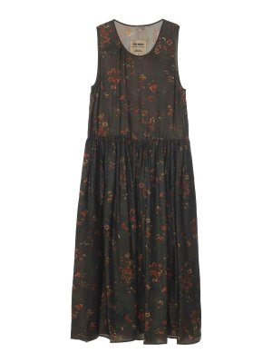 UMA WANG: ニーレングスドレス - 膝丈ドレス - ブラウン