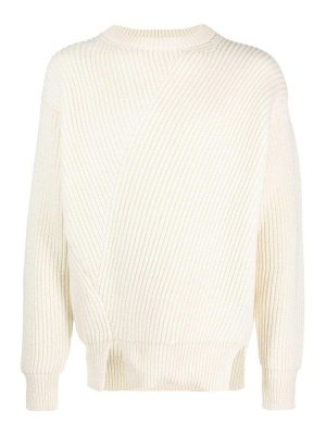 JIL SANDER: Pull col rond - Pull Col Rond - Blanc