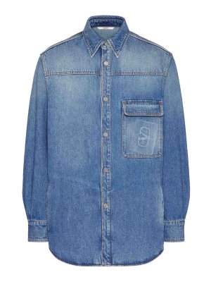 VALENTINO GARAVANI: Camisas - Camisa - Azul
