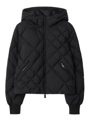 BURBERRY: padded jackets - Check Stitch Delley Puffer Jacket