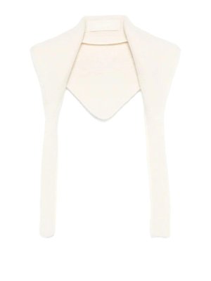 JACQUEMUS: scarves - Lcharpe Fringed Logo Scarf