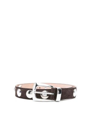 KHAITE: belts - Benny Belt With Studs 30Mm
