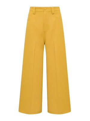 MALIPARMI: Pantalones casual - Pantalón Casual - Amarillo Oscuro