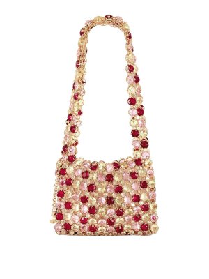 CHRISTINA CRAWFORD: shopper - Mia C Mini Borsa Cristallo Handmade