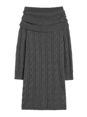 MAX MARA STUDIO: ニーレングスドレス - 膝丈ドレス - ダークグレー