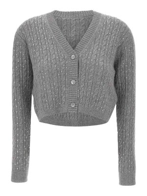 MAX MARA STUDIO: Cárdigans - Cárdigan - Gris