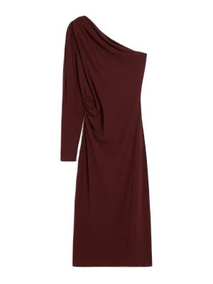 MAX MARA STUDIO: ニーレングスドレス - 膝丈ドレス - ダークレッド