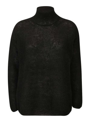 Max Mara: Rollkragenpullover  und Polo-Ausschnitt - Rollkragenpullover - Schwarz