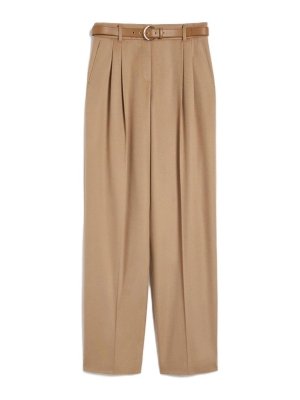 MAX MARA STUDIO: カジュアルトラウザー - カジュアルパンツ - キャメル