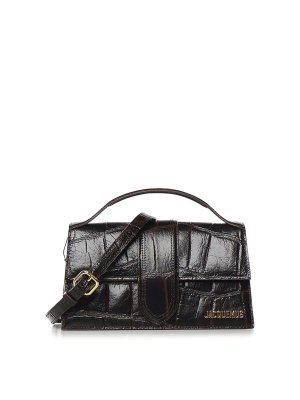 JACQUEMUS: Schultertaschen - Schultertasche - Dunkelbraun