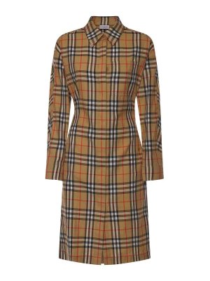 BURBERRY: Robe longueur genou - Robe Au Genou - Beige
