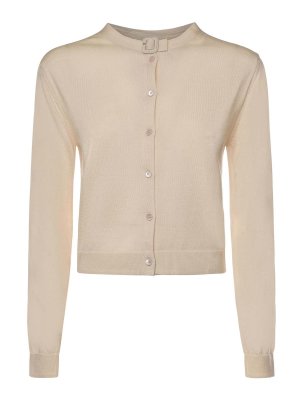 Courreges: Cárdigans - Cárdigan - Beis