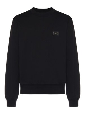 DOLCE & GABBANA: Sweatshirts und Pullover - Sweatshirt - Schwarz