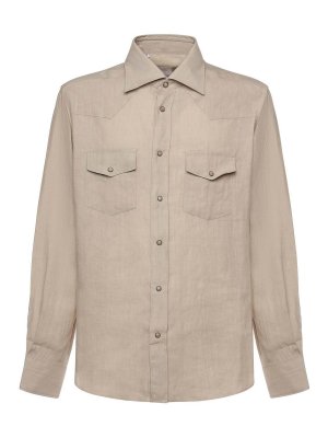 ELEVENTY: camicie - Camicia di lino